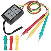 Akozon SP8030 Medidor de secuencia LED indicador de rotación de fase digital con indicación de zumbador Tensión de CA…